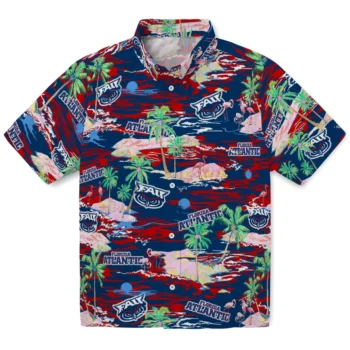 Florida Atlantic Owls Hawaiian Shirt - Tropical Palms