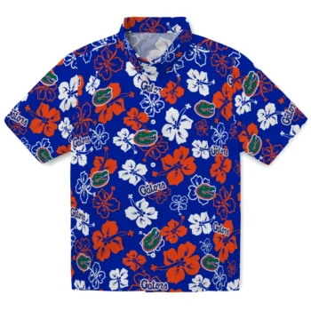 Florida Gators Hawaiian Shirt - Tropical Floral Pattern