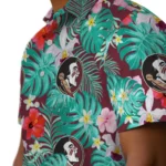 Florida State Seminoles Hawaiian Shirt Custom Hibiscus Blossoms Garnet Best Selling