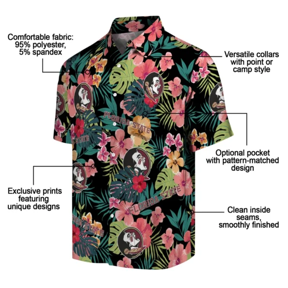 Florida State Seminoles Hawaiian Shirt Personalized Hibiscus Paradise New Arrival Florida State Seminoles Hawaiian Shirt Personalized Hibiscus Paradise New Arrival