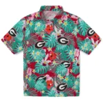 Georgia Bulldogs Hawaiian Shirt - Customized Hibiscus Blossoms Red 1 Georgia Bulldogs Hawaiian Shirt Customized Hibiscus Blossoms Red Best Selling