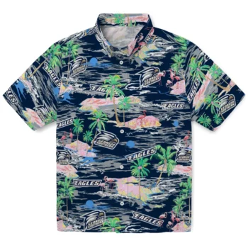 Georgia Southern Eagles Hawaiian Shirt - Tropical Palms
