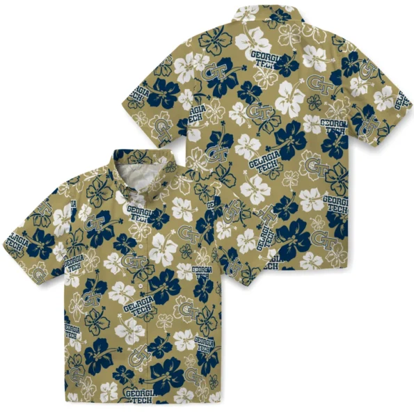 georgia-tech-yellow-jackets-hawaiian-shirt-hibiscus-flower-design-high-quality.webp