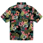 Green Bay Packers Hawaiian Shirt - Custom Hibiscus Paradise 1 Green Bay Packers Hawaiian Shirt Custom Hibiscus Paradise Best Selling