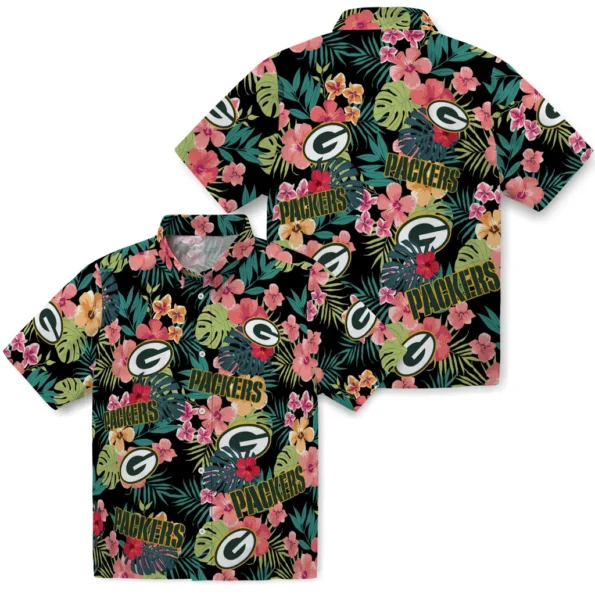 Green Bay Packers Hawaiian Shirt Custom Hibiscus Paradise High Quality