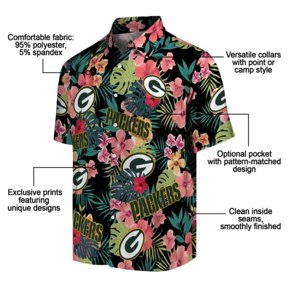 Green Bay Packers Hawaiian Shirt Custom Hibiscus Paradise New Arrival