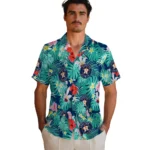 Houston Astros Hawaiian Shirt Personalized Hibiscus Blossoms Blue Best Selling