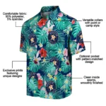 Houston Astros Hawaiian Shirt Personalized Hibiscus Blossoms Blue Best Selling