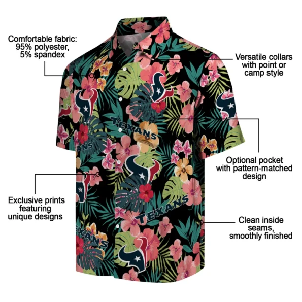 Houston Texans Hawaiian Shirt Customized Hibiscus Paradise New Arrival