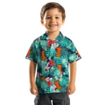 Illinois Fighting Illini Hawaiian Shirt Personalized Hibiscus Blossoms Blue Best Selling