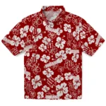 Indiana Hoosiers Hawaiian Shirt - Tropical Floral Pattern 1 indiana-hoosiers-hawaiian-shirt-hibiscus-flower-design-best-selling.webp