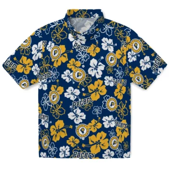 Indiana Pacers Hawaiian Shirt - Tropical Floral Pattern