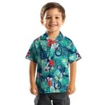 Indianapolis Colts Hawaiian Shirt Custom Hibiscus Blossoms Blue Best Selling
