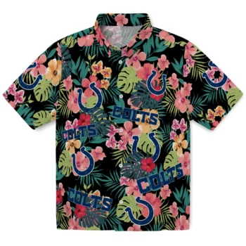 Indianapolis Colts Hawaiian Shirt Personalized Hibiscus Paradise Best Selling