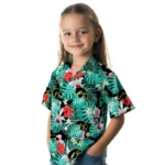 Iowa Hawkeyes Hawaiian Shirt Custom Hibiscus Blossoms Black Best Selling