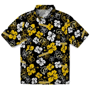 Iowa Hawkeyes Hawaiian Shirt - Tropical Floral Pattern