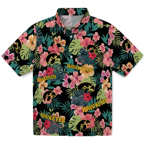 Iowa Hawkeyes Hawaiian Shirt Personalized Hibiscus Paradise Best Selling Iowa Hawkeyes Hawaiian Shirt Personalized Hibiscus Paradise Best Selling