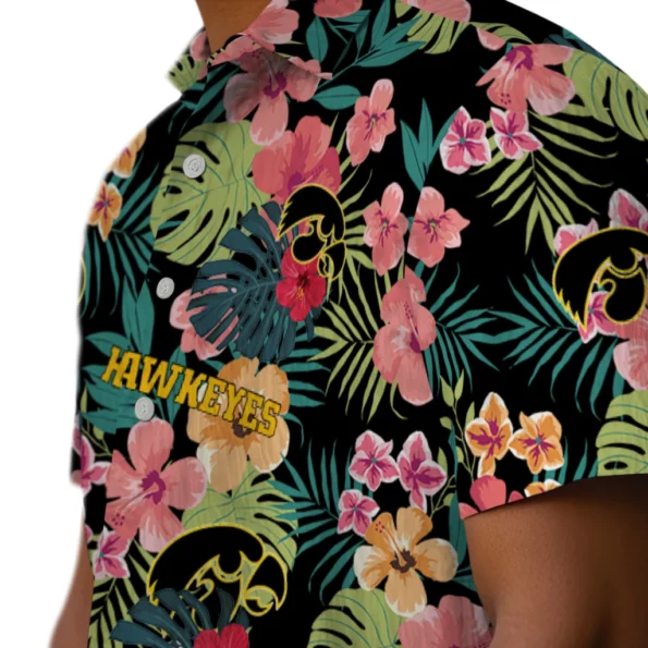 Iowa Hawkeyes Hawaiian Shirt Personalized Hibiscus Paradise Trendy Iowa Hawkeyes Hawaiian Shirt Personalized Hibiscus Paradise Trendy