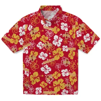 Iowa State Cyclones Hawaiian Shirt - Tropical Floral Pattern