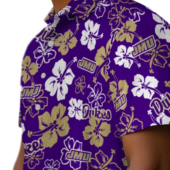james-madison-dukes-hawaiian-shirt-hibiscus-flower-design-trendy.webp