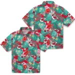 Kansas City Chiefs Hawaiian Shirt Personalized Hibiscus Blossoms Red Best Selling