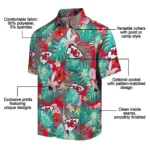Kansas City Chiefs Hawaiian Shirt Personalized Hibiscus Blossoms Red Best Selling