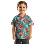 Kansas City Chiefs Hawaiian Shirt Personalized Hibiscus Blossoms Red Best Selling