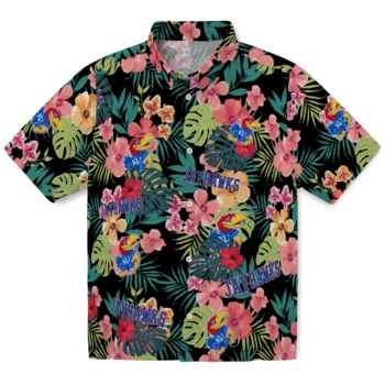 Kansas Jayhawks Hawaiian Shirt Custom Hibiscus Paradise Best Selling