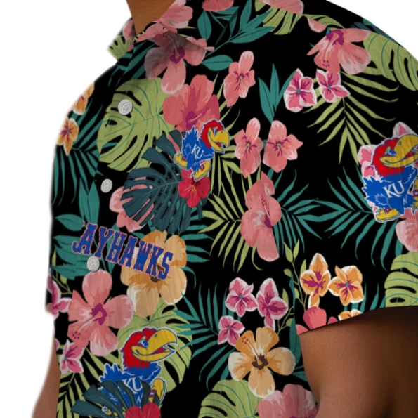 Kansas Jayhawks Hawaiian Shirt Custom Hibiscus Paradise Trendy