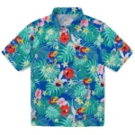Kansas Jayhawks Hawaiian Shirt - Customized Hibiscus Blossoms Blue 1 Kansas Jayhawks Hawaiian Shirt Customized Hibiscus Blossoms Blue Best Selling