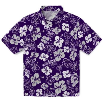 Kansas State Wildcats Hawaiian Shirt - Tropical Floral Pattern