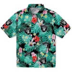 Las Vegas Raiders Hawaiian Shirt - Custom Hibiscus Blossoms Black 1 Las Vegas Raiders Hawaiian Shirt Custom Hibiscus Blossoms Black Best Selling