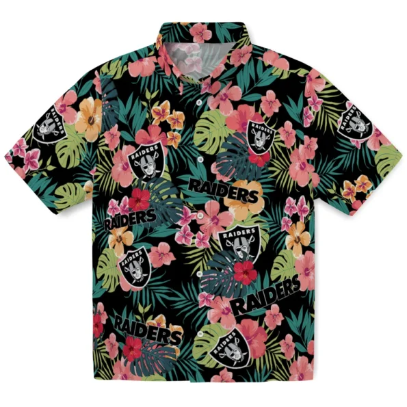 Las Vegas Raiders Hawaiian Shirt Personalized Hibiscus Paradise Best Selling Las Vegas Raiders Hawaiian Shirt Personalized Hibiscus Paradise Best Selling