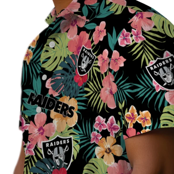Las Vegas Raiders Hawaiian Shirt Personalized Hibiscus Paradise Trendy Las Vegas Raiders Hawaiian Shirt Personalized Hibiscus Paradise Trendy