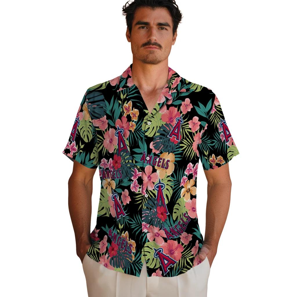 Los Angeles Angels Hawaiian Shirt Custom Hibiscus Paradise Fashion Forward Los Angeles Angels Hawaiian Shirt Custom Hibiscus Paradise Fashion Forward