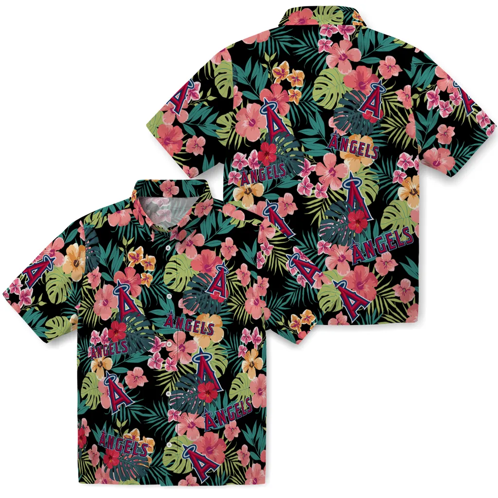 Los Angeles Angels Hawaiian Shirt Custom Hibiscus Paradise High Quality Los Angeles Angels Hawaiian Shirt Custom Hibiscus Paradise High Quality