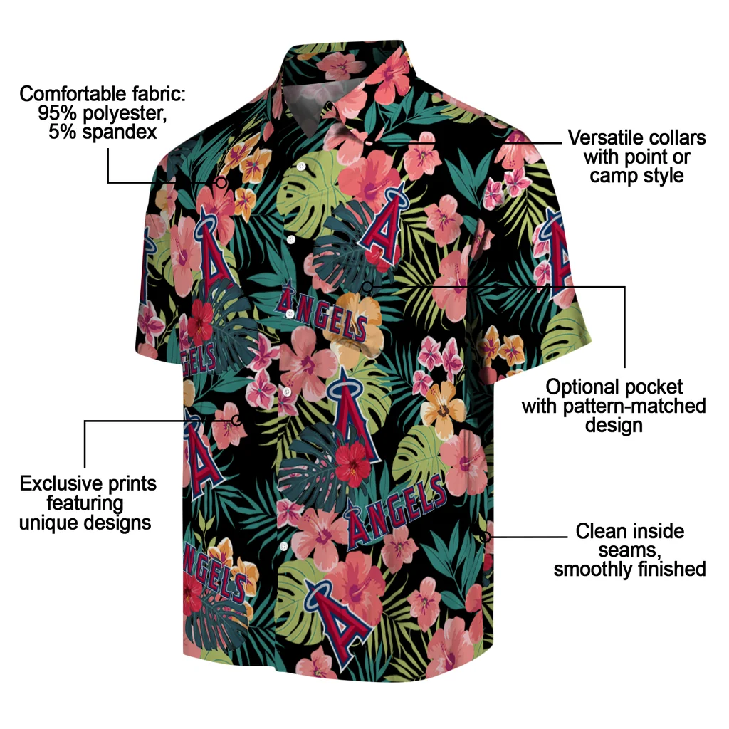 Los Angeles Angels Hawaiian Shirt Custom Hibiscus Paradise New Arrival Los Angeles Angels Hawaiian Shirt Custom Hibiscus Paradise New Arrival