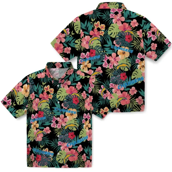 Los Angeles Chargers Hawaiian Shirt Custom Hibiscus Paradise High Quality Los Angeles Chargers Hawaiian Shirt Custom Hibiscus Paradise High Quality