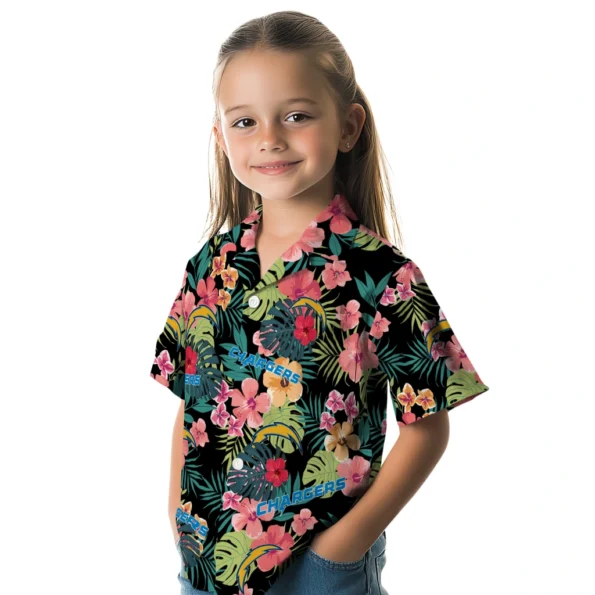 Los Angeles Chargers Hawaiian Shirt Custom Hibiscus Paradise Premium Grade Los Angeles Chargers Hawaiian Shirt Custom Hibiscus Paradise Premium Grade