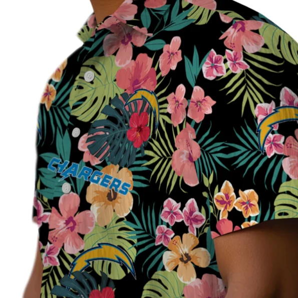 Los Angeles Chargers Hawaiian Shirt Custom Hibiscus Paradise Trendy Los Angeles Chargers Hawaiian Shirt Custom Hibiscus Paradise Trendy