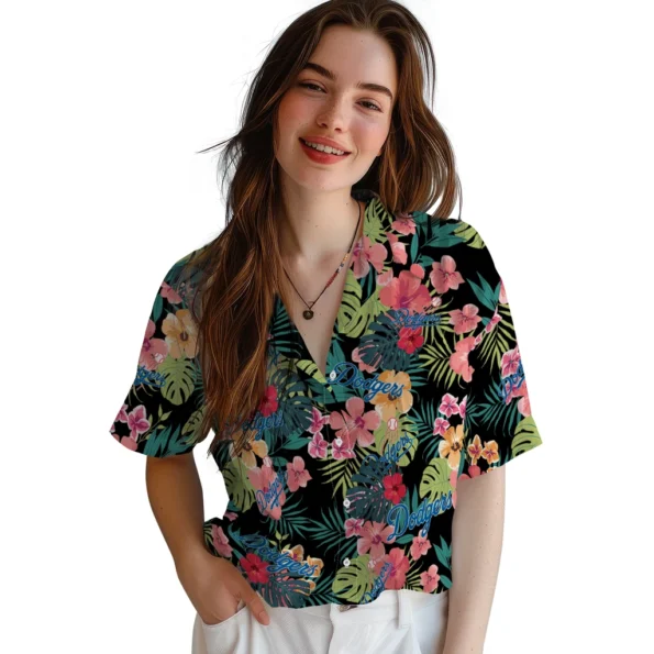 Los Angeles Dodgers Hawaiian Shirt Customized Hibiscus Paradise Latest Model Los Angeles Dodgers Hawaiian Shirt Customized Hibiscus Paradise Latest Model