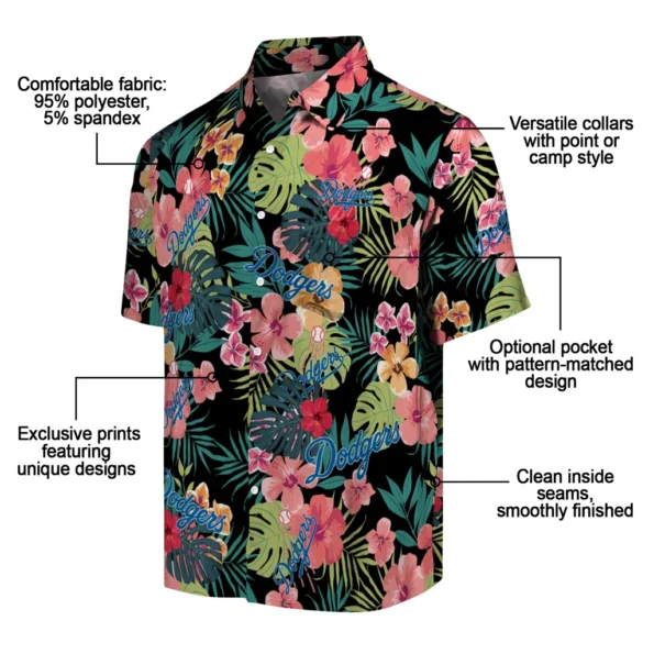 Los Angeles Dodgers Hawaiian Shirt Customized Hibiscus Paradise New Arrival Los Angeles Dodgers Hawaiian Shirt Customized Hibiscus Paradise New Arrival