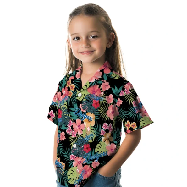 Los Angeles Dodgers Hawaiian Shirt Customized Hibiscus Paradise Premium Grade Los Angeles Dodgers Hawaiian Shirt Customized Hibiscus Paradise Premium Grade
