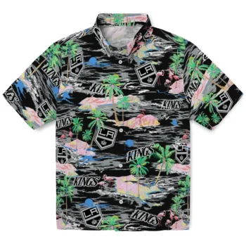 Los Angeles Kings Hawaiian Shirt - Tropical Palms