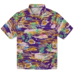 Los Angeles Lakers Hawaiian Shirt - Tropical Palms 1 los-angeles-lakers-hawaiian-shirt-hawaii-island-best-selling.webp