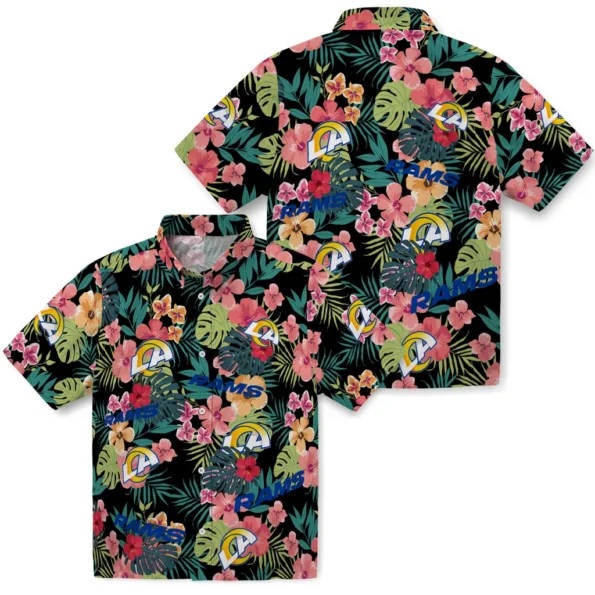 Los Angeles Rams Hawaiian Shirt Customized Hibiscus Paradise High Quality Los Angeles Rams Hawaiian Shirt Customized Hibiscus Paradise High Quality