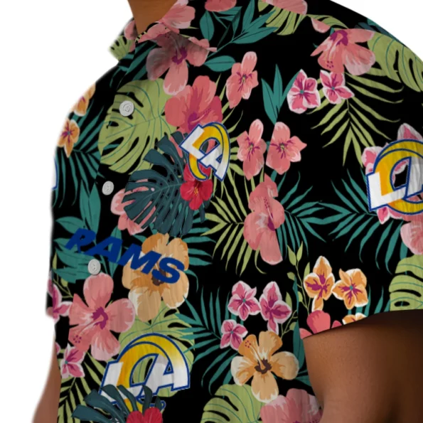 Los Angeles Rams Hawaiian Shirt Customized Hibiscus Paradise Trendy Los Angeles Rams Hawaiian Shirt Customized Hibiscus Paradise Trendy