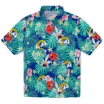Los Angeles Rams Hawaiian Shirt - Personalized Hibiscus Blossoms Blue 1 Los Angeles Rams Hawaiian Shirt Personalized Hibiscus Blossoms Blue Best Selling