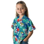 Los Angeles Rams Hawaiian Shirt Personalized Hibiscus Blossoms Blue Best Selling