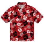 Louisiana Ragin' Cajuns Hawaiian Shirt - Tropical Floral Pattern 1 louisiana-ragin-cajuns-hawaiian-shirt-hibiscus-flower-design-best-selling.webp